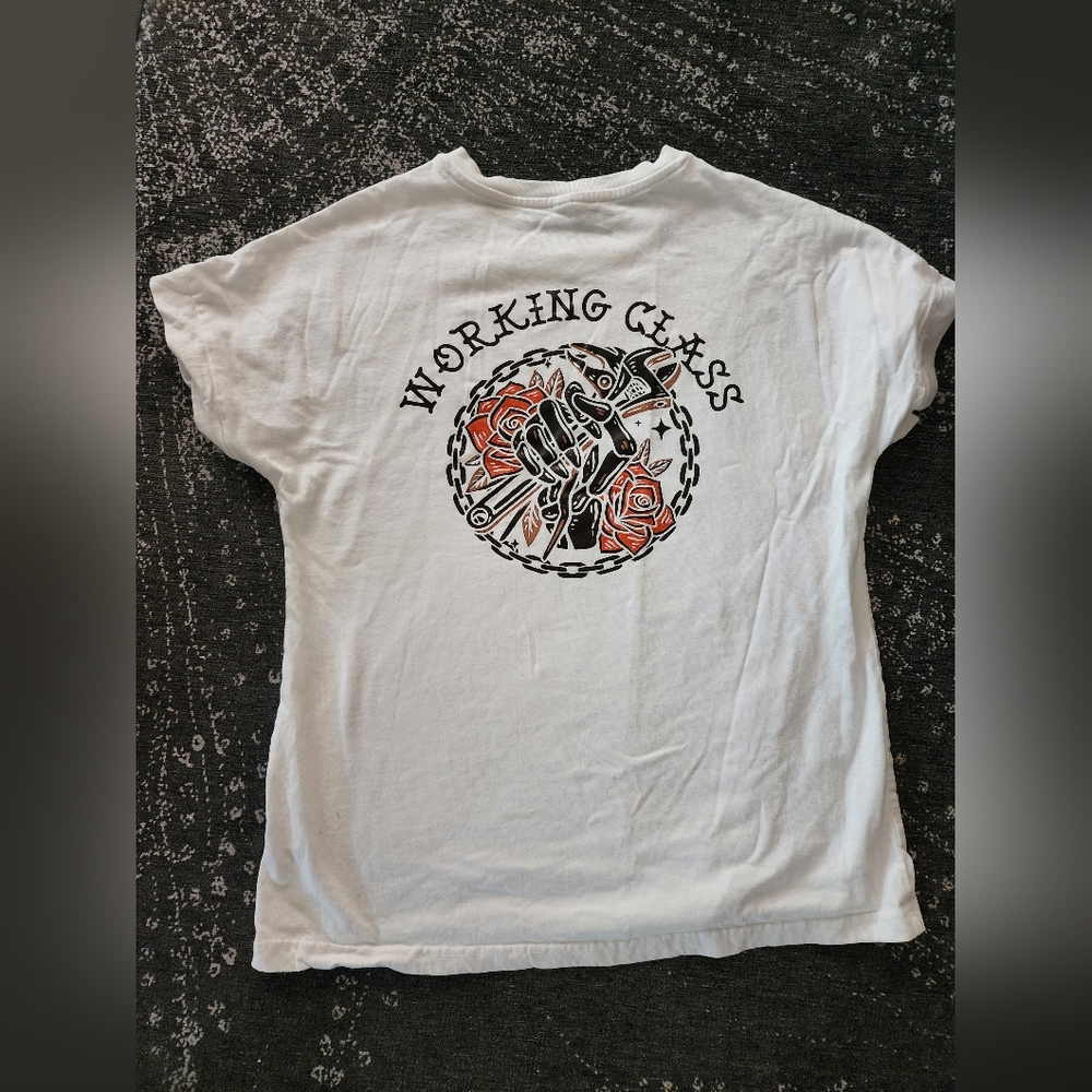 Womens working class t shirt white tee